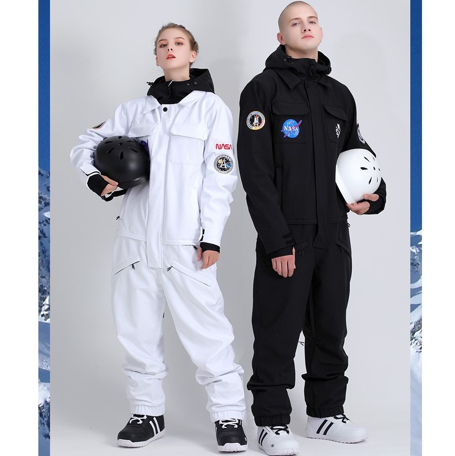 One-piece Ski Suit Waterproof and Breathable Snowboard Winter Workwear  Pants Ski Jacket Women Men Snow Clothes Women skiing suit - AliExpress