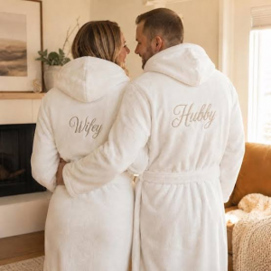 Bathrobe embroidery pattern
