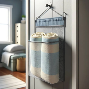 Hang and display beach towels