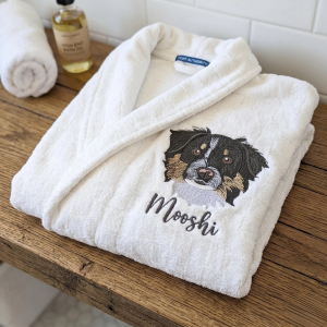 Animal bathrobe embroidery pattern